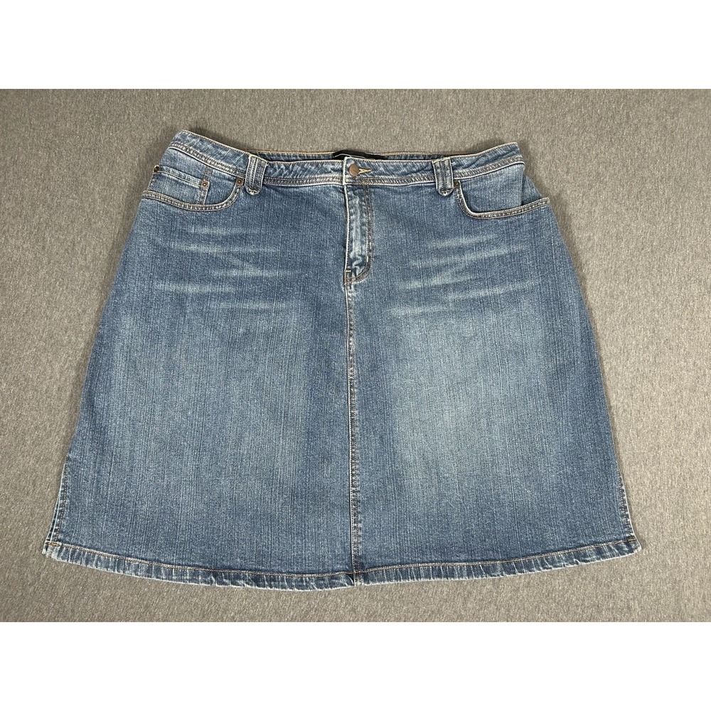 Vintage Venezia Size 20 Denim Skirt with Studded Back Pockets